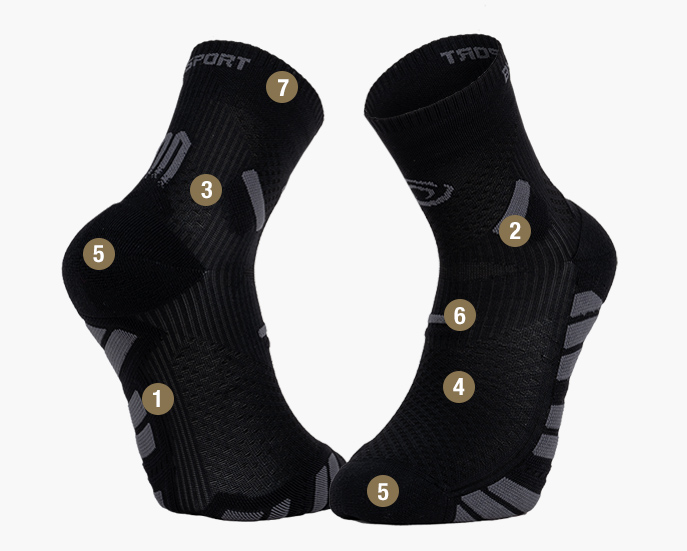 Trail Ultra Mid Socks black/grey